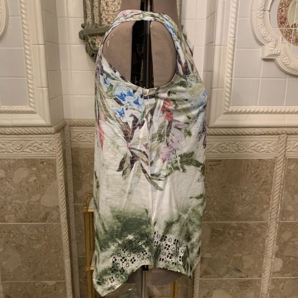 Time and Tru. Sz Large (12-14). Lightweight Embellished Asymmetrical Top. B94 - Picture 4 of 5